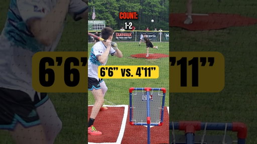 6’6” Batter vs. 4’11” Pitcher