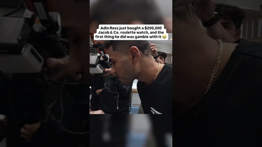 Adin Ross just bought a $200,000 Jacob & Co. roulette watch, first thing he did was gamble with it