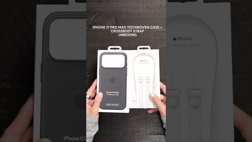 iPhone 17 techwoven case and crossbody strap unboxing