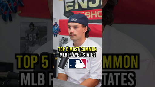 Top 5 Most Common MLB Player States 👀 #baseball #mlb #player #rankings #shorts