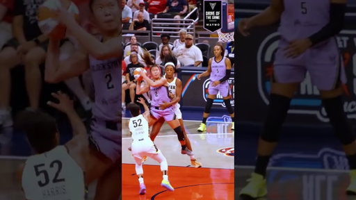 This angle of Kaitlyn Chen’s ridiculous drive 🤯🤯 #goldenstatevalkyries #wnba #shorts
