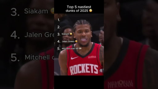 Top 5 nastiest dunk of 2025
