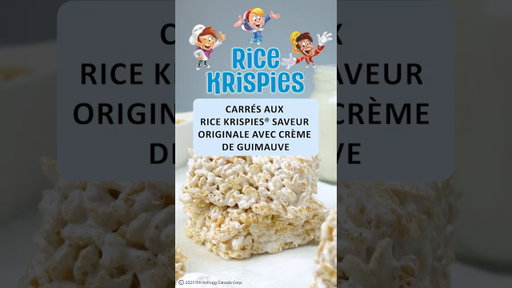 Carrés aux Rice Krispies® saveur originale avec crème de guimauve