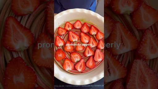 Will it Tarte Tatin - ep. 9 - RHUBARB 🍓🌱 #rhubarb #crisp #shorts #recipe