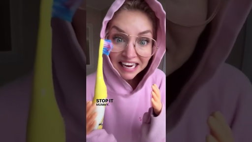 Teeth brushing drama