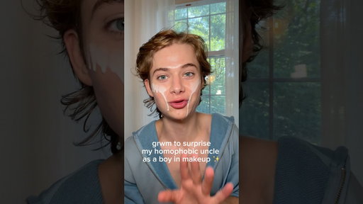 grwm to see my homophobic uncle as a boy in makeup