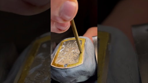 Gold wire inlay process #jewelry #jewellery  #artisan #craftsmanship #craftsman