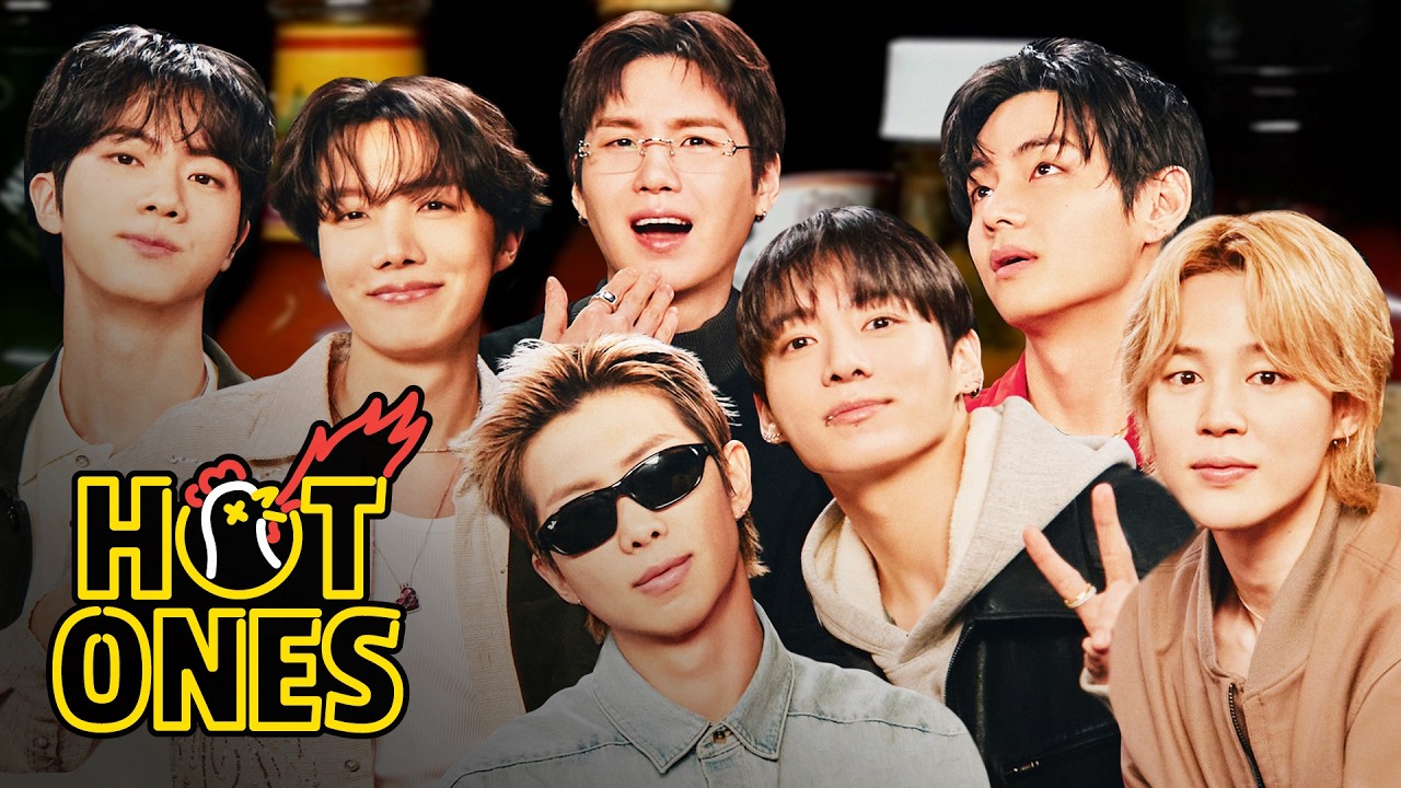 BTS Breaks Another Record While Eating Spicy Wings | Hot Ones