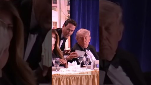 Trump STAYS SEATED As Shots Ring Out at WHCD