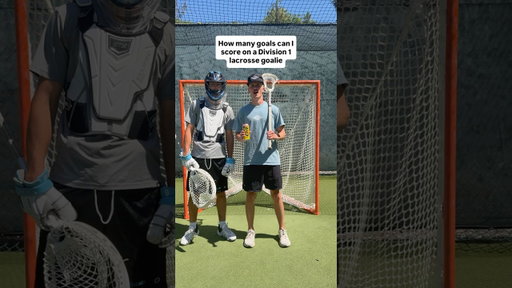 How many goals can I score on a Division 1 lacrosse goalie? #shorts