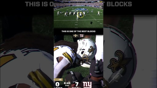 Drew Brees on this Alvin Kamara Block vs. Giants 😤 #shorts #nfl