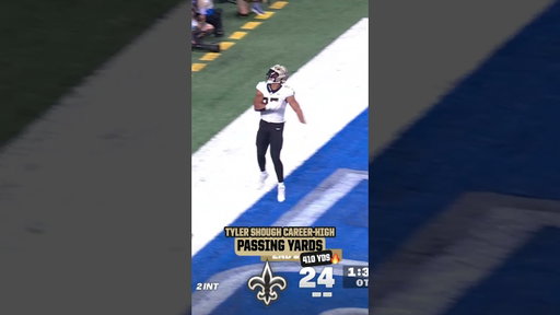 Tyler Shough 4️⃣1️⃣0️⃣ Yards at Lions ⚜️ #saints #nfl #shorts