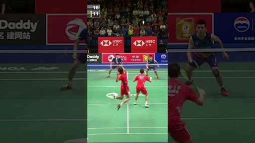 Straight down. No coming back. 💥 #badminton