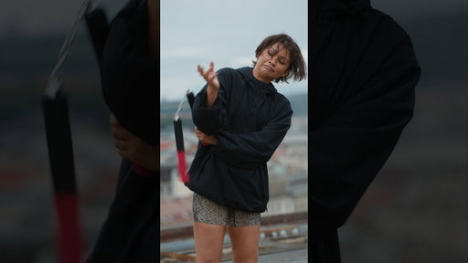 Zendaya and Law learn nunchucks