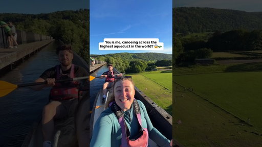 Would you cross the world’s TALLEST aqueduct? 😱🛶