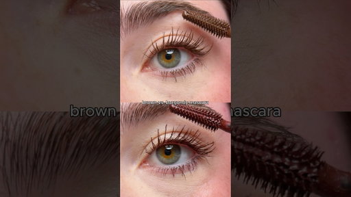 burgundy vs brown mascara✨comment which side you are choosing?