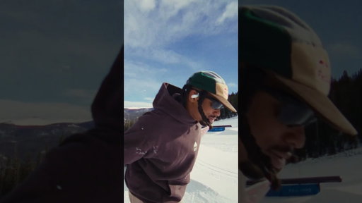 Snowboarding with @jbl's Endurance Zone Earbuds