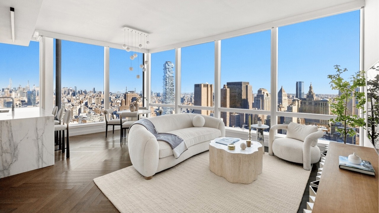 INSIDE a 43rd-Floor Tribeca Sky Residence with Panoramic River & Skyline Views | SERHANT. Tour