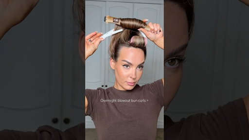 The best heatless curls I’ve ever done #overnightblowout #heatlessblowout #hairtutorial