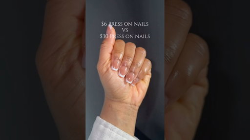 Can you tell which is $6 and which is $30? #pressonnails #nailsart #diynails