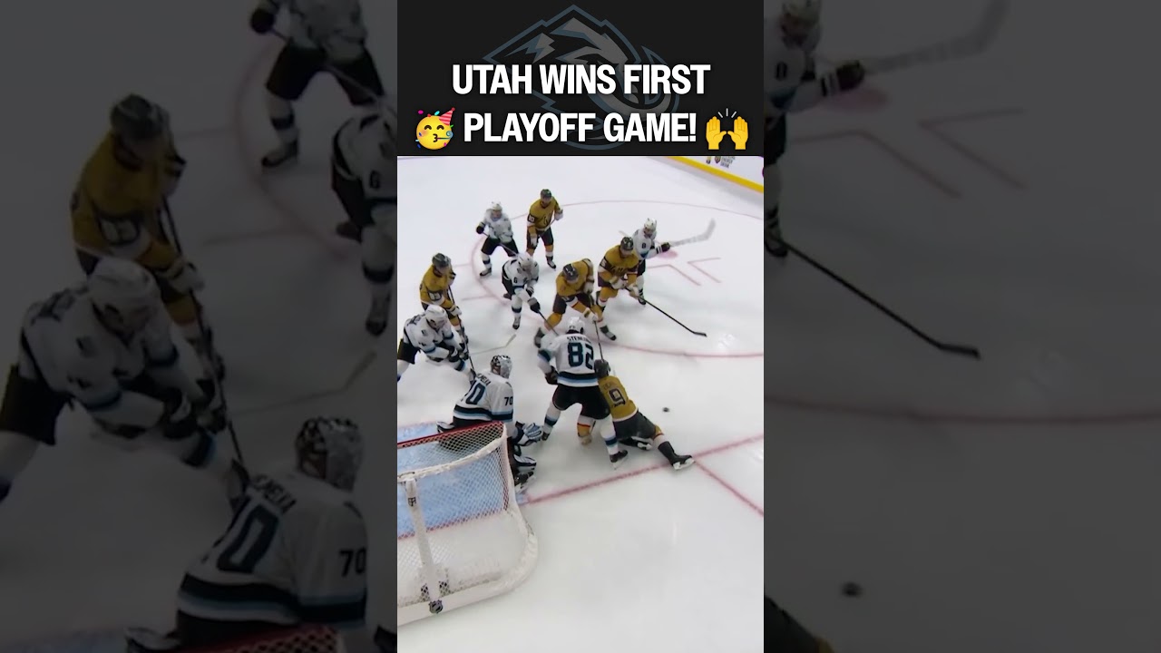 UTAH has a PLAYOFF WIN! 🦣