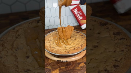 Biscoff Cookie Pie 🍪 #shorts