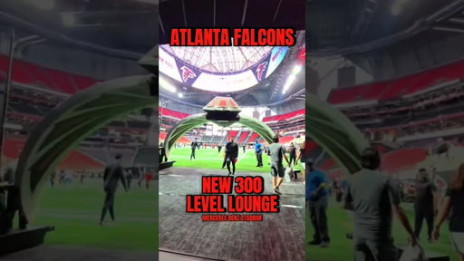 NEW LOUNGE AT MERCEDES BENZ STADIUM! HIGHLY RECOMMEND! #Atlanta #shorts #atlantafalcons