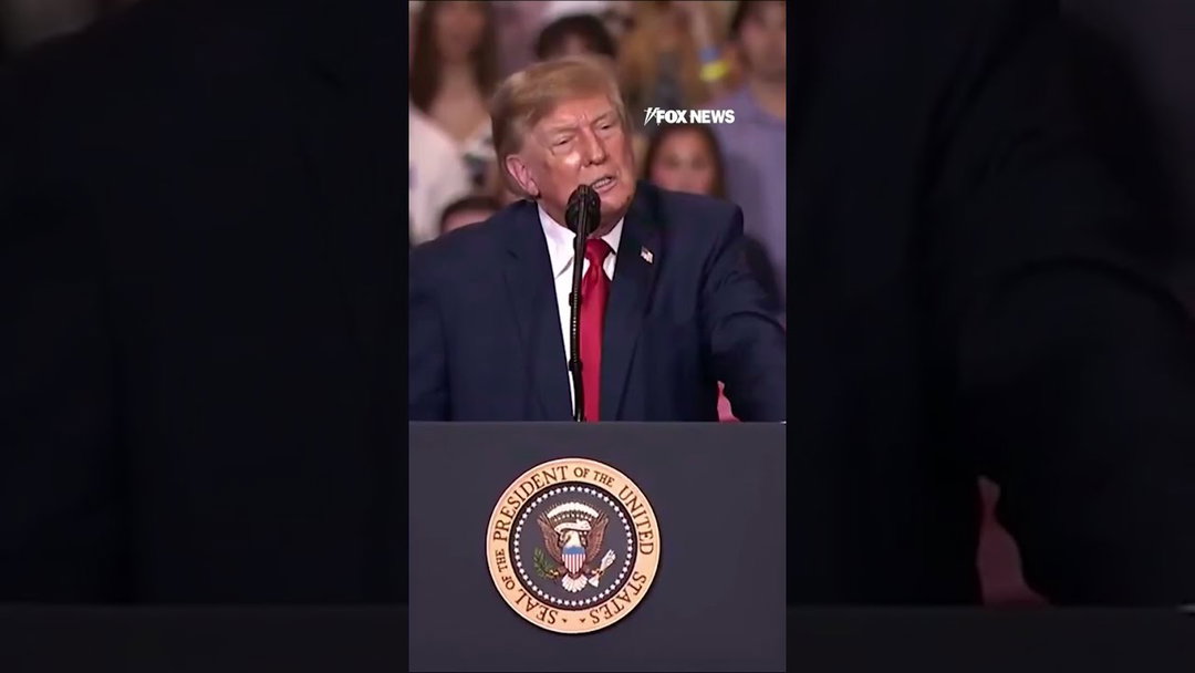 Trump REACTS after protester gets punched at rally #shorts