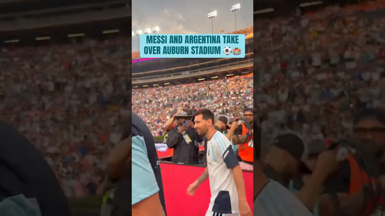 Lionel Messi and Argentina Played World Cup Game At Auburn 🔥