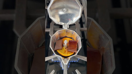 Chocolate Orange Moka Pot 🍫🍊☕️  #coffee #espresso #coffeevibes #mokapot