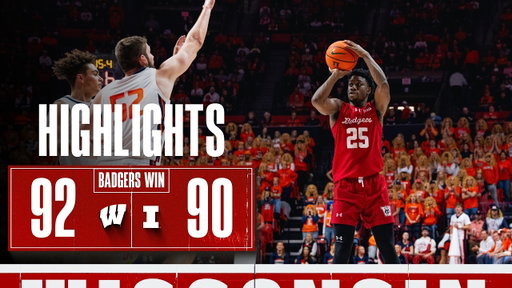 Highlights at Illinois || Wisconsin Basketball || Feb. 10, 2026