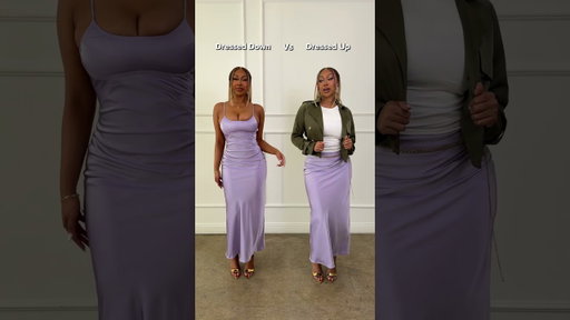 One dress, two completely different vibes 💫👗