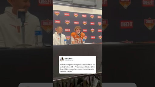 Arch has hit sights set on bigger things 👀 #cfb #nfl #Texas