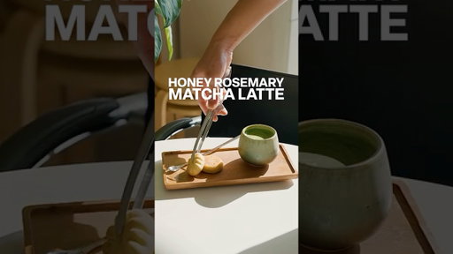 Honey Rosemary Matcha Latte