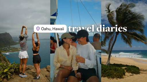 Hawaii Travel Vlog: exploring the north shore, taking surf lessons & everything we ate 🍣🏄🏻‍♀️🌺