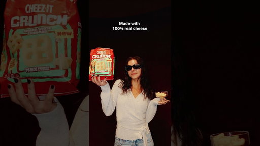 Cheez-It Crunch and pose