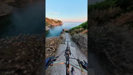 0% brakes, 100% sunset vibe. 🌅🚲 | Insta360 X6 #shorts