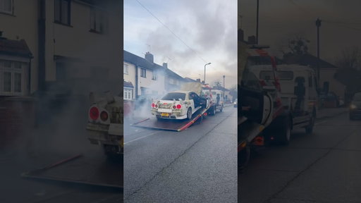 My Nissan R34 Nearly Smoked Out the Entire Street! 💨🔥