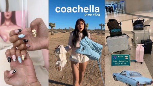 COACHELLA prep vlog  • packing, glow up,  first days in LA 🌴
