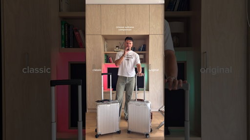 Rimowa cabin suitcase comparison… which would you go for? #rimowa #packwithme #travel