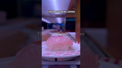 CHEAP SUSHI IN JAPAN #shorts