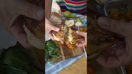 Goats Cheese & Pear Toasted Sandwich