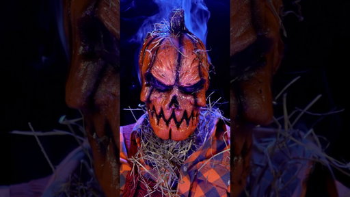 PUMPKIN MAN 🎃 Prosthetic by @Littlejohnsfx | EllaDoesFx | #shorts