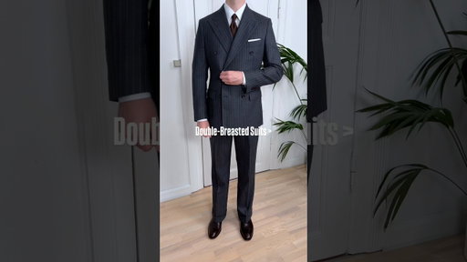 Double-breasted suits are simply on another level👌#mensfashion #doublebreastedsuit