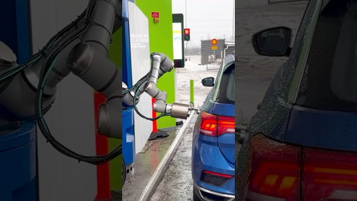 A Robot Fuel Pump! 🤖 #robotics #robots #cars