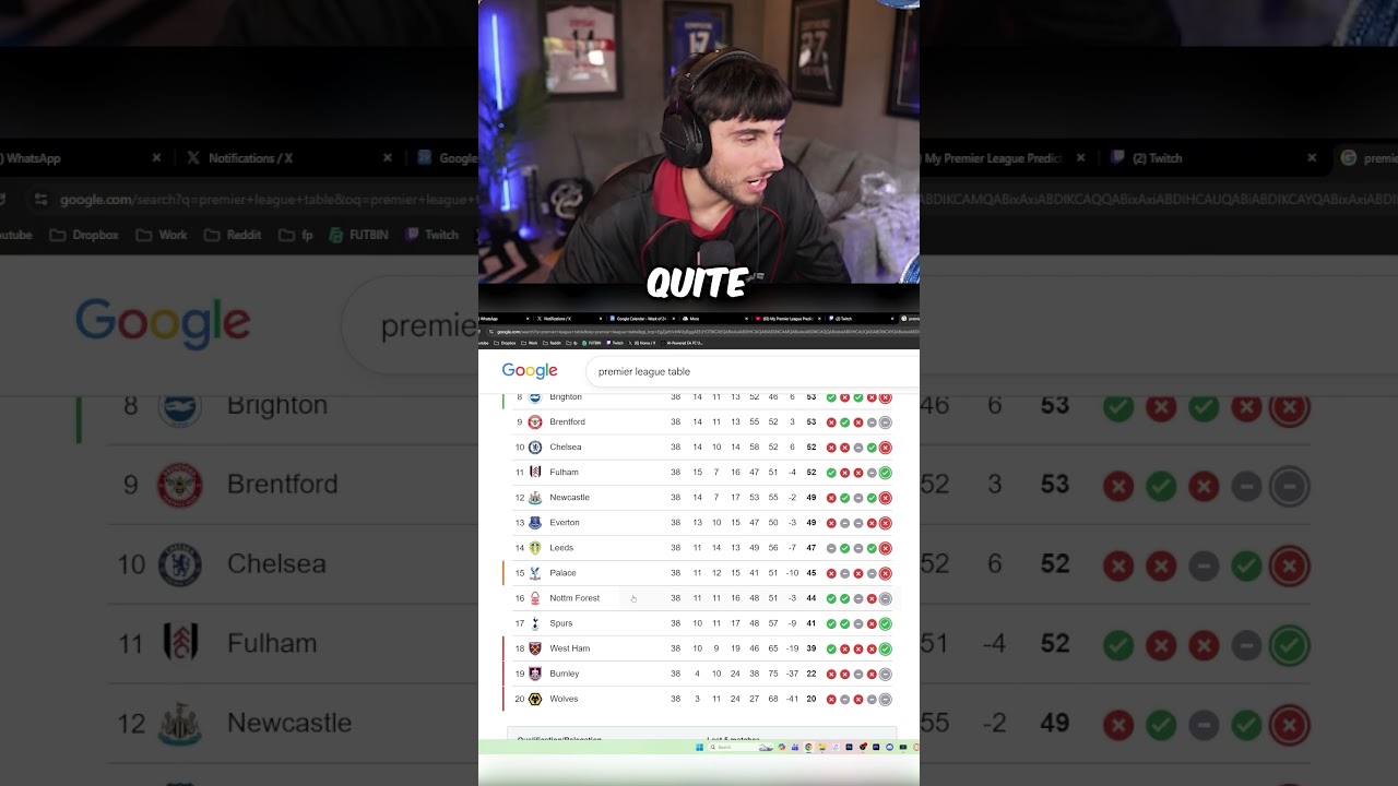 Reacting to My Premier League 25/26 Prediction😂