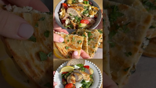 Meal prep smarter with our batch cooked Greek-inspired chicken tray bake🍴#Shorts #Dinner #MealPrep