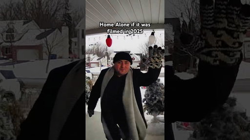 Home Alone if it was filmed in 2025 #shorts #christmas