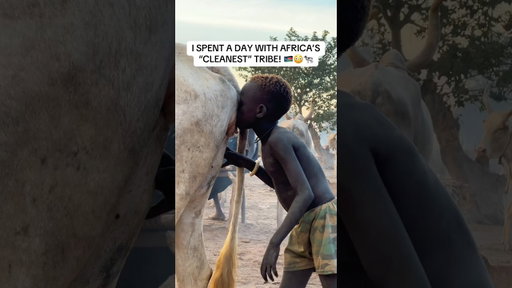 I VISITED AFRICAS CLEANEST TRIBE! 🇸🇸 #travel #travelblogger #africa #tribe #southsudan #viral