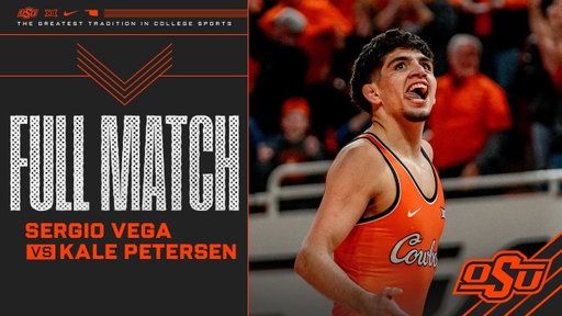 Sergio Vega PINS Kale Petersen - Oklahoma State Wrestling (02/22/26)